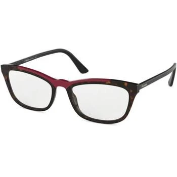 Prada | Prada Women's Eyeglasses - Havana Red Rectangular Frame | PRADA 0PR10VV 3201O154 6.5折×额外9折x额外9.5折, 独家减免邮费, 额外九折, 额外九五折