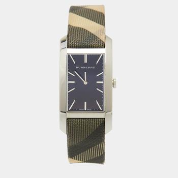 [二手商品] Burberry | Burberry Black Stainless Steel Leather The Pioneer BU9405 Women's Wristwatch 25 mm商品图片,5.3折
