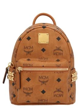 推荐MCM Zaino Stark Logo Printed Backpack商品