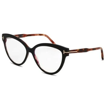 推荐Tom Ford Women's Eyeglasses - Black/Other Full-Rim Cat-Eye Frame | FT5763-B 005商品