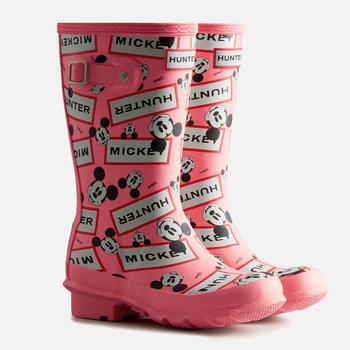 推荐Hunter X Disney Original Kid's Disney Wellington Boots - Pink Shiver商品