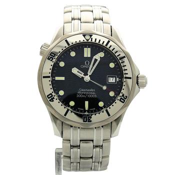 欧米茄男表多少钱, [二手商品] Omega | Pre-owned Omega Seamaster Quartz Chronometer Blue Dial Mens Watch 2562.8商品图片 