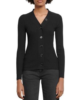 sandro开衫, Sandro | Gabrielle Ribbed Knit Cardigan商品图片 独家减免邮费