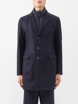 推荐Detachable-liner wool-blend overcoat商品
