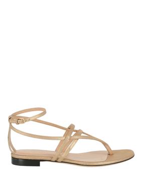 推荐Metallic Strappy Sandals商品