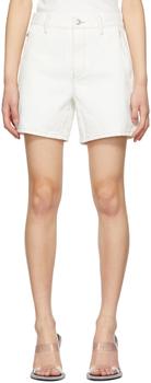 alexander wang短裤, Alexander Wang | Off-White Invisible Zip Boy Shorts商品图片 5.9折