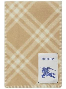 Burberry | BURBERRY - Check Motif Wool Scarf 