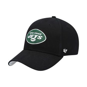 商品Toddler Boys Girls Black New York Jets Basic Team MVP Adjustable Hat图片