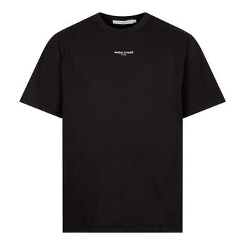 推荐Maison Kitsune Embroidered T-Shirt - Black商品