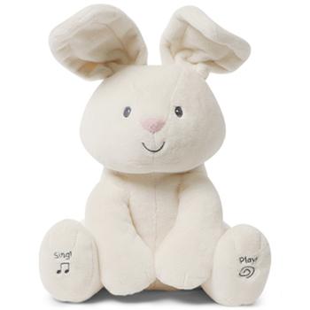 GUND | Baby Boys or Girls Animated Flora Bunny Plush Toy商品图片,