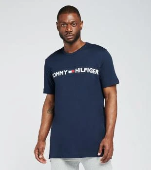 推荐TOMMY HILFIGER 男士海军蓝色棉质短袖T恤 09T3928-410商品