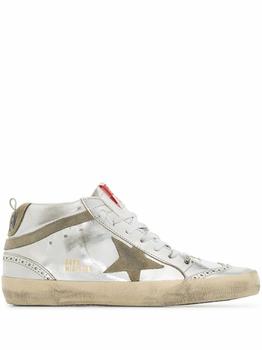 推荐Golden Goose Women's  Silver Leather Sneakers商品