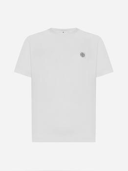 Stone Island | Logo-patch cotton t-shirt商品图片,