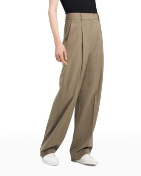 商品Theory | Stretch Wool Pleated Trousers,商家Neiman Marcus,价格¥1281图片