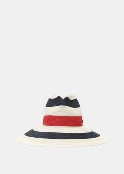 推荐Filù Hats Cream White Banded Mid-Brim Hat商品