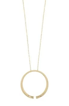 Bony Levy | Ofira 14K Yellow Gold Open Circle Pendant Necklace,商家Nordstrom Rack,价格¥6626