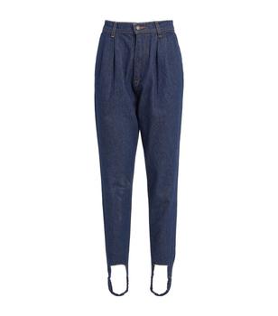 推荐Stirrup-Cuff High-Rise Jeans商品