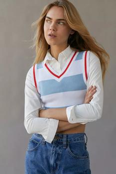 urban outfitter, Urban Outfitters | UO Randi Shrunken Sweater Vest商品图片 5.1折×额外9.5折, 额外九五折