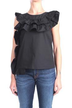 ROSE' A POIS, ROSE' A POIS | rosè a pois Blouses Women Black cotone商品图片 5折