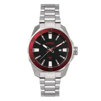 推荐Axwell Timber Bracelet Watch w/ Date Black/Red商品