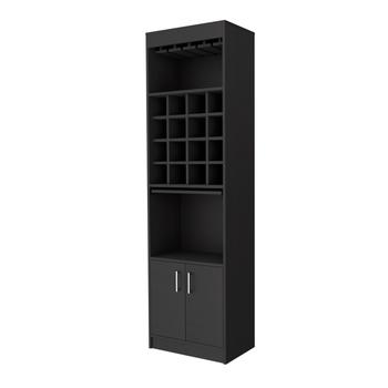 商品FM Furniture | Kabul Kava Bar Cabinet, Two Shelves, Double Door Cabinet, Six Wine Cubbies,商家Verishop,价格¥1701图片