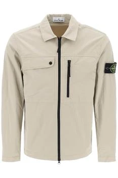 推荐Stone island supima cotton twill stretch-tc overshirt商品