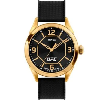 UFC Men's Quartz Athena Silicone Black Watch, 42mm,价格$66.65