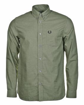 Fred Perry | Long Sleeve Oxford Shirt Uniform Green ML商品图片,