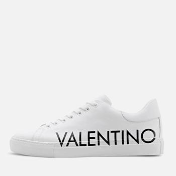 推荐Valentino Shoes Zeus Logo-Printed Leather Trainers商品