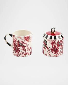 MacKenzie-Childs | Cardinal Toile Creamer & Sugar Set,商家Neiman Marcus,价格¥765