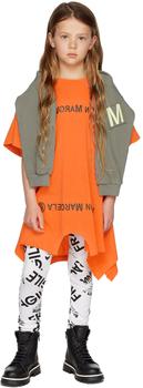 Kids Orange Mirrored T-Shirt Dress product img