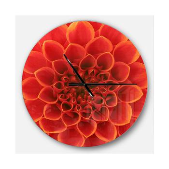 商品Design Art | Designart Oversized Floral Round Metal Wall Clock,商家Macy's,价格¥1260图片