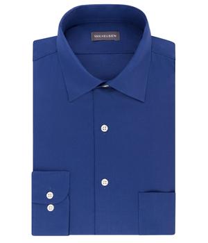 Van Heusen | Men's Dress Shirts Regular Fit Lux Sateen Stretch Solid商品图片,