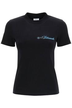 推荐Vetements Short-Sleeve Logo Printed T-Shirt商品