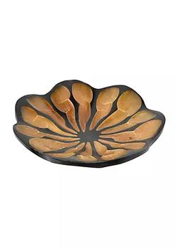 商品Blossom Lotus Mango Wood 8inch Plate/Tray Home Kitchen Decoration, Bowl Tray for Serving Salad Pasta Snacks Chips, Kitchen Mixing and Serving Bowls图片