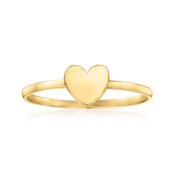 商品Canaria 10kt Yellow Gold Heart Ring,商家Premium Outlets,价格¥511图片