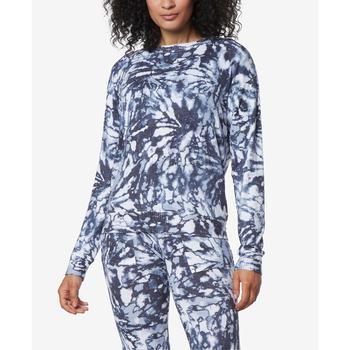 Marc New York by Andrew Marc | Women's Long Sleeve Printed Round Neck Pull Over Top商品图片,