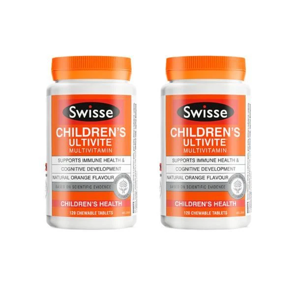 Swisse | 澳洲Swisse斯维思 儿童复合维生素咀嚼片 120粒*2 6.8折, 限时价, 包邮包税, 限时价