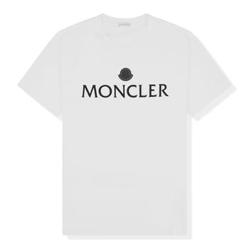 推荐Moncler Studded Logo Print White T Shirt商品