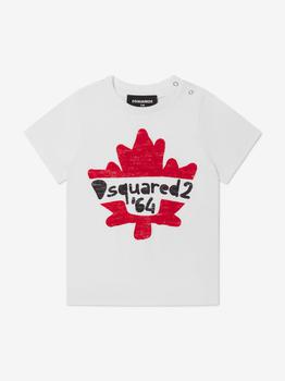 推荐Dsquared2 White Baby Unisex Cotton T-Shirt商品