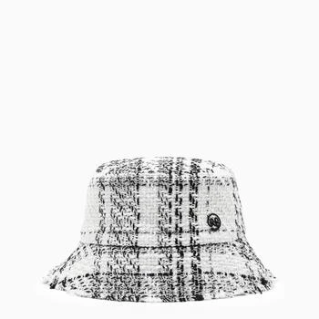 推荐Bucket hat in black and white tweed商品