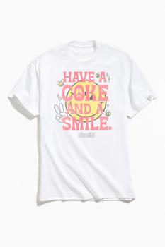 男装Urban Outfitters, Urban Outfitters | Coca-Cola Retro Happy Face Tee商品图片 额外9.5折, 额外九五折