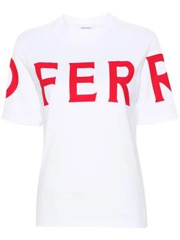 推荐FERRAGAMO - Logo Cotton T-shirt商品