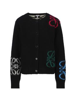 罗意威t恤黑色好用吗, Loewe | Loewe Anagram Intarsia Cardigan商品图片 8.1折