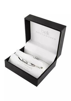 推荐Boxed Fine Silver Plated Adjustable Bracelet - Blessed商品