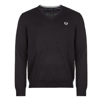 Fred Perry | Fred Perry Classic V Neck Jumper - Black商品图片,