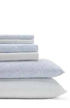 商品Laura Ashley | Belle 6-Piece Blue Floral Cotton King Sheet Set,商家Nordstrom Rack,价格¥741图片