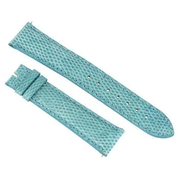 Hadley Roma | 21 MM Shiny Sky Blue Lizard Leather Strap,商家Jomashop,价格¥259