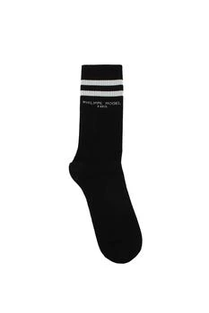 PHILIPPE MODEL | Short socks Cotton Black White,商家Wanan Luxury,价格¥224