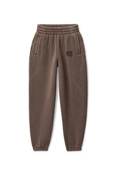 Alexander Wang怎么样, Alexander Wang | PUFF LOGO SWEATPANT IN STRUCTURED TERRY商品图片 